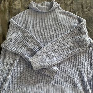 American Eagle baby blue oversized sweater